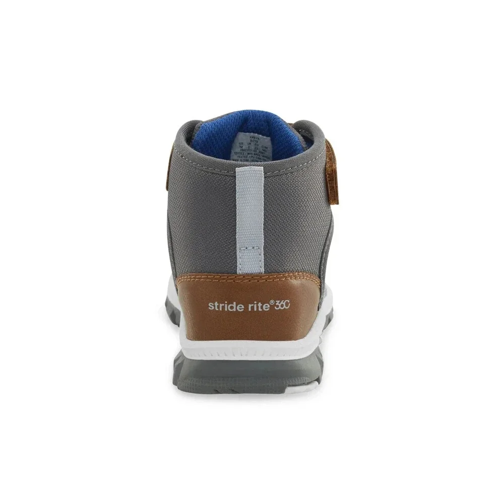 Stride Rite 360 Freya KB027702 Boots Toddler US 11 Gray Brown Ankle Strap NCZ254